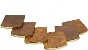 ชุดที่รองชาทำจากไม้พร้อมแผ่นรองแก้วทองเหลืองสำหรับโต๊ะอาหารดีไซน์รูปช้าง - Product Image 5