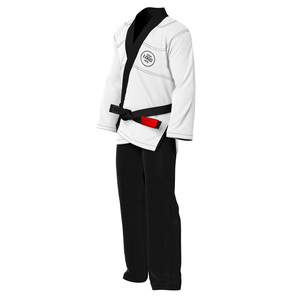 ชุดยูโด/บราซิลเลียนยิวยิตสู (BJJ Gi) สีขาวดำ แบบสั่งทำพิเศษ ปี 2026 สำหรับผู้ใหญ่ ชุดกิโมโน - Product Image 4