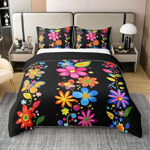 Juego de cama de algodón suave de lujo con logotipo personalizado edredón y sábanas fabricante indio - Product Image 1