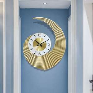 Stylish Modern Metal <b>Wall</b> <b>Clock</b> <b>for</b> Living Room Big Size Home Decoration with Designer Features - Product Image 2