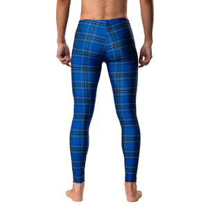 Mallas de hombre transpirables con logotipo personalizado para gimnasio, pantalones de compresión de una pierna, mallas para hombre - Product Image 5