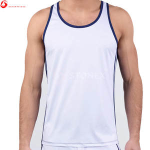 Bas quantité minimale de commande respirant nouveau Design hommes débardeur en vente en ligne dernière arrivée vêtements de Fitness haute qualité Polyester/coton col rond - Product Image 1