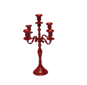 Candélabre à bas prix Exportateur de produits de haute qualité 5 lumières Support de bougie en aluminium Pièce maîtresse - Product Image 1