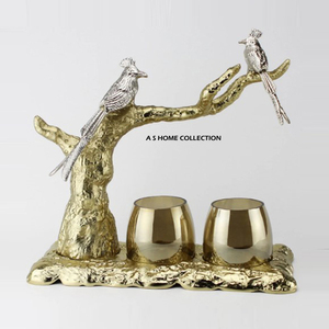 Support de bougie artisanal, élégant accent de décoration pour la maison, décoration de table moderne pour la chambre à coucher, le salon et la salle à manger - Product Image 3