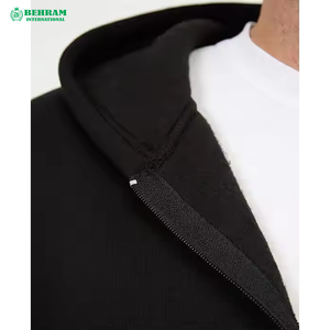 Meilleur prix 100% coton hommes fermeture éclair sweats à capuche éponge française 500 GSM bonne qualité pour la saison d'hiver dernier Style hommes - Product Image 5