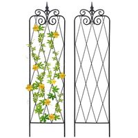 Treillis de jardin moderne en aluminium, finition thermolaquée, tailles personnalisables, support durable pour plantes grimpantes et fleurissantes, décoration de mariage