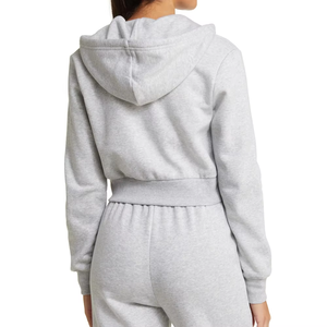 Nouveau sweat-shirt décontracté pour femmes, style streetwear, logo personnalisé, coupe ample, fermeture éclair, uni, doux - Product Image 5