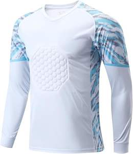 <b>Top</b> Manufacturer's Long Sleeve Padded Goalie Shirt for Adults <b>Cricket</b> Jersey Uniforms 100% Polyester Anti-Bacterial - Product Image 2