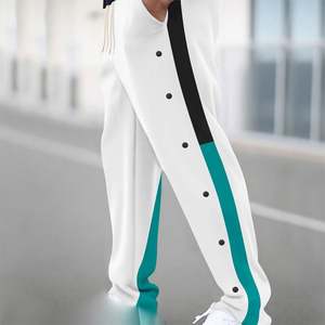 กางเกงบาสเก็ตบอลผ้าโพลีเอสเตอร์ 100% ระบายอากาศได้ดี แบบฉีกได้ สไตล์สปอร์ต ทรงหลวม - Product Image 3