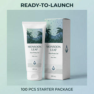 Gel Corporal de Aloe Vera 200 mL de Monsoon Leaf - Fórmula Herbal Aclarante para Manos y Pies, Envase en Tubo, Corea del Sur, Suministro OEM - Product Image 2