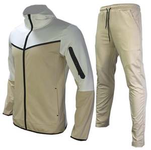 Personalizado Slim Fit Tech Fleece 100% algodón ropa deportiva liso Jogging traje músculo ajustado chándal para hombres - Product Image 5
