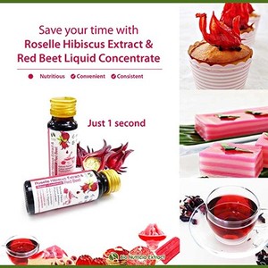 Natural Asian Gourmet Roselle Hibiscus Extract Liquid <b>Plant</b>-Based Beverage Bakery Ingredient Natural Flavor Color Anthocyanin - Product Image 5