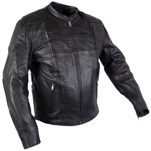 Chaqueta de Cuero de Oveja para Hombre, Modelo 2026, con Forro de Piel de Oveja y Tela de Lona, Cierre de Cremallera, Transpirable, para Invierno, Venta al Por Mayor OEM - Product Image 6