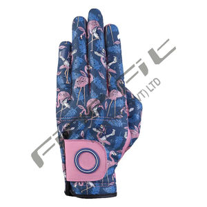 Guante de Golf de piel de oveja para hombre, mano izquierda, agarre gris blanco, antideslizante, deportes al aire libre, transpirable, duradero, rendimiento profesional - Product Image 2