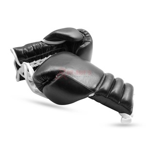 1 par de guantes de boxeo de buena calidad, guantes de boxeo con cordones elásticos, guantes de boxeo de cuero - Product Image 4