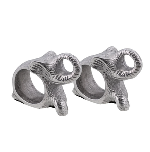 Venta caliente de aluminio servilletero anillo círculo hebilla Mesa decoración servilletero venta al por mayor cantidad a granel precios baratos - Product Image 4