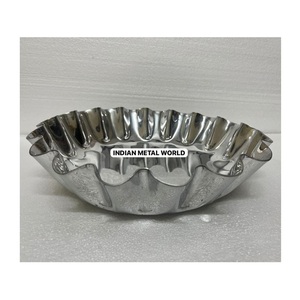 Creative Metal <b>Chocolate</b> Serving Bowl Silverware <b>Chocolate</b> Bowl for <b>Wedding</b> Birthday Parties and <b>Chocolate</b> Dessert Serving Bowl - Product Image 6