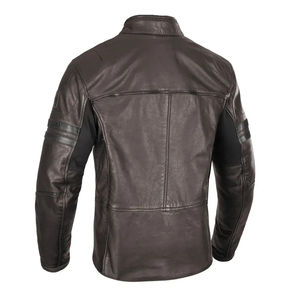2025 elegante chaqueta de cuero para hombre chaqueta de cuero de motocicleta personalizada chaquetas de cuero negro abrigo con cremallera - Product Image 4