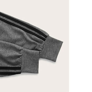 Venta al por mayor de las mujeres suelta Sudadera con capucha de peso pesado Crop Tops Sudadera con capucha letra impresa hombro de talla grande Crop sudaderas con capucha - Product Image 6