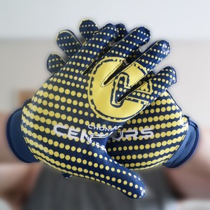 Guantes de fútbol americano personalizados Conjunto de diseño de agarre impreso transpirable para deportes al aire libre - Product Image 2