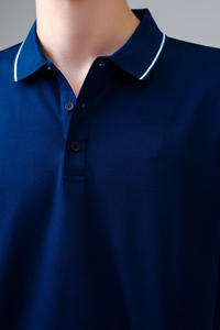 Camisa de Manga Corta con Cuello Alto y Estampado Digital Personalizado para Hombre, Mezcla de Poliéster/Algodón, Transpirable, Ecológica, de Secado Rápido para Exteriores - Product Image 2