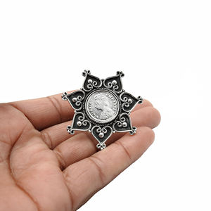 Charmant Design Solide 925 Sterling Oxydé Argent Forme Artisan Look Bague Ethnique Bijoux Faits À La Main Fournisseurs En Gros - Product Image 5