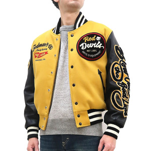 Men's High Quality Lightweight Chenille Embroidery Varsity Letterman <b>Jacket</b> Winter Comfortable Wool Fabric Leather Sleeves - Product Image 2