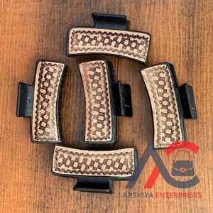 มาใหม่ล่าสุดร้อนขายสไตล์ตะวันตกทําด้วยมือเครื่องมือแกะสลักหนังผมกรงเล็บคลิปหนังกรงเล็บอุปกรณ์เสริมผมสําหรับผู้หญิง - Product Image 1