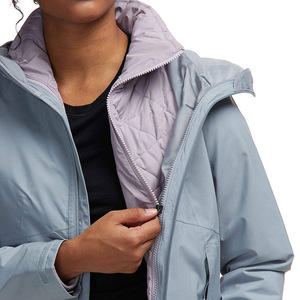 Chaqueta de carcasa blanda con capucha ligera para mujer transpirable y más cálida para senderismo chaqueta de agua al aire libre a prueba de viento - Product Image 4
