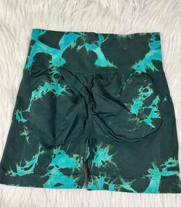 Short de fitness à haute élasticité pour femmes Leggings taille haute respirant Short de yoga à séchage rapide en Spandex/Nylon motif solide - Product Image 6