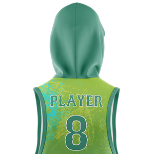 Sudadera con capucha sin mangas por sublimación, ropa de calle informal sólida personalizada, Sudadera con capucha sin mangas por sublimación bordada con estampado de invierno - Product Image 5