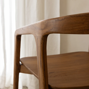 Chaise de salle à manger en bois haut de gamme finition de couleur naturelle pour cuisine à domicile et restaurant - Product Image 3