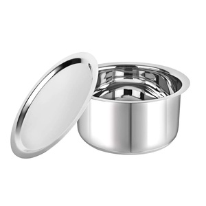 Marmite en acier inoxydable de qualité supérieure faite à la main marmite ronde en métal poli brillant vente en gros - Product Image 5