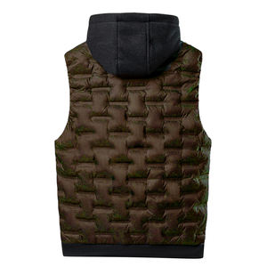 Vêtements d'extérieur décontractés pour la fête Gilet bouffant d'hiver matelassé classique OEM Tissu Veste à bulles sans manches pour hommes Conception personnalisée Respirante - Product Image 2