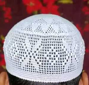 Nuevos sombreros musulmanes Kufi Tupi de alta calidad para hombres, gorras de oración, sombreros islámicos, malla de color sólido musulmán Kufi entrepierna de Bangladesh - Product Image 6