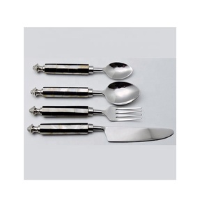 Modern Design <b>MOP</b> <b>Handle</b> Handmade & Stainless Steel Kitchen Flatware Set of 4 Cutlery Set Flatware Sets - Product Image 1