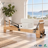 Vélo de Pilates professionnel réglable à sept positions en chêne massif, idéal pour la maison ou la salle de sport – Meilleure vente