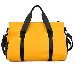 Bolsa de lona de poliéster impermeable y ligera de gran capacidad Unisex, logotipo personalizado, estilo informal de lujo, plegable para Fitness deportivo - Product Image 2