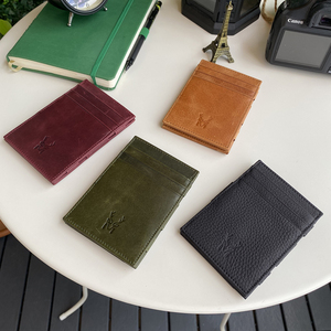 Tarjetero de diseño especial Tamaño 11cm-7,7 cm Cuero 100% genuino con diferentes opciones de color-Hecho en Turquía - Product Image 3