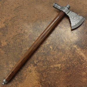 Wholesale Customized Premium Quality OEM ODM Service Hand Forged Damascus Steel Style <b>Axe</b> with Long <b>Wood</b> Handle Outdoor Camping - Product Image 2