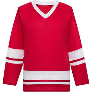 Dernière conception de haute qualité nouvelle arrivée maillot de hockey sur glace 100% polyester fait maillots de hockey sur glace - Product Image 6