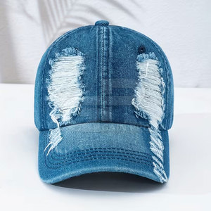 Trendy Distressed Trucker <b>Hat</b> For Women And Men Adjustable Casual Outdoor Stylish Comfortable Breathable Everyday Wear - Product Image 3
