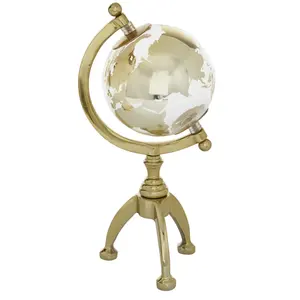 Globo de Color Dorado de la mejor calidad, forma redonda de Metal con soporte fuerte, globo de decoración del hogar de Color gris para organizador de escritorio, precio bajo - Product Image 1