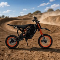 Moto tout-terrain électrique haute performance 3000W Peak, 55 km/h, 48V 21AH, avec amortisseur hydraulique à azote