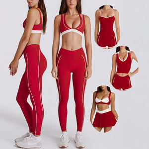 Ensemble de fitness extensible pour femmes, vêtements de sport personnalisés de qualité supérieure, vêtements de sport en gros, leggings de yoga à taille élastique - Product Image 3