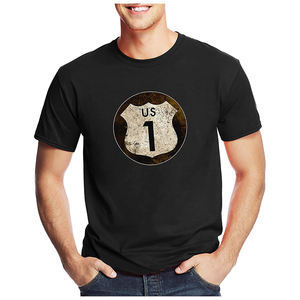 Fabrication de t-shirts unisexe 100% coton impression de Logo personnalisé pour hommes 180gsm t-shirt - Product Image 1