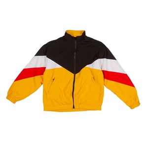 Chaqueta Deportiva Ligera para Correr, Color Block, Reflectante, para Hombre, Diseño de Nylon Arrugado, Cortavientos con Cierre - Product Image 1