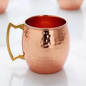 Calidad superior Grado superior Cóctel Reino Moscú Mula Taza de cobre Alta demanda Venta caliente Taza Tazas de metal de vidrio - Product Image 6