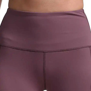 Pantalones cortos de cintura alta para mujer al por mayor, pantalones cortos de poliéster para correr, entrenamiento atlético, Yoga, pantalones cortos de motorista personalizados para gimnasio para mujer, pantalones cortos de Yoga - Product Image 4