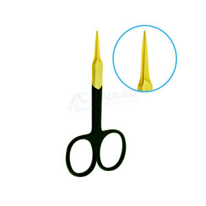 Ciseaux à ongles de haute qualité du fabricant pakistanais poignée en céramique légère en acier inoxydable incurvé tranchant sans danger pour une utilisation en beauté - Product Image 1